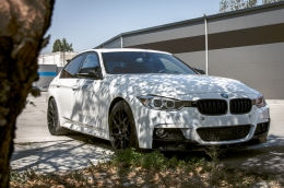 Prelungire Bara Fata compatibil cu BMW Seria 3 F30 F31 (2011-up) M Design Negru Lucios, губа foto 5