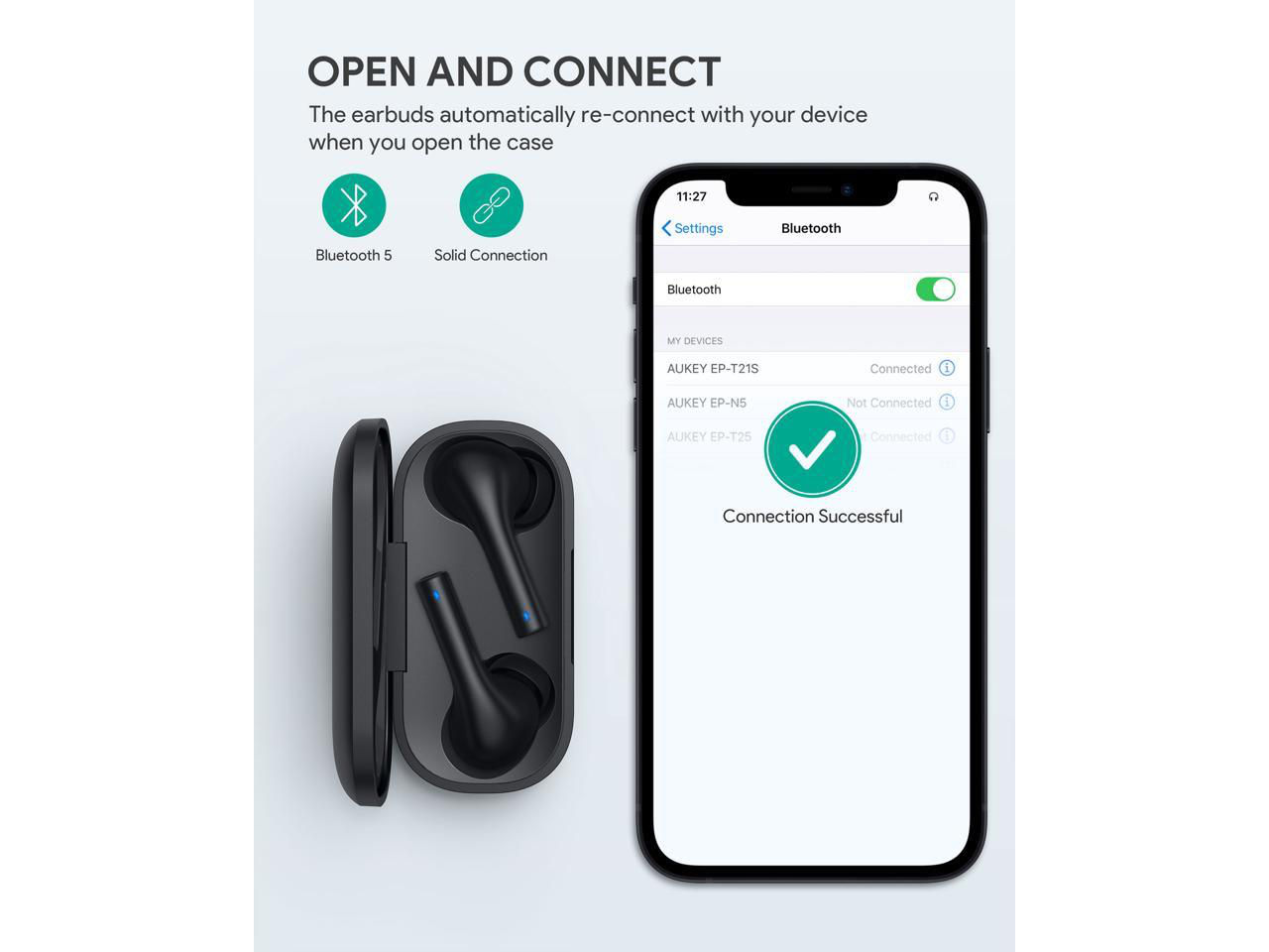 Беспроводные наушники Aukey EP-T21S True Wireless Earbuds