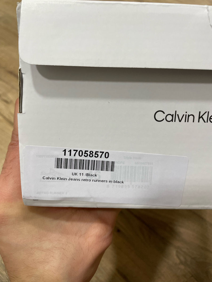 Calvin Klein Jeans Retro Runners In Black / 46 EU