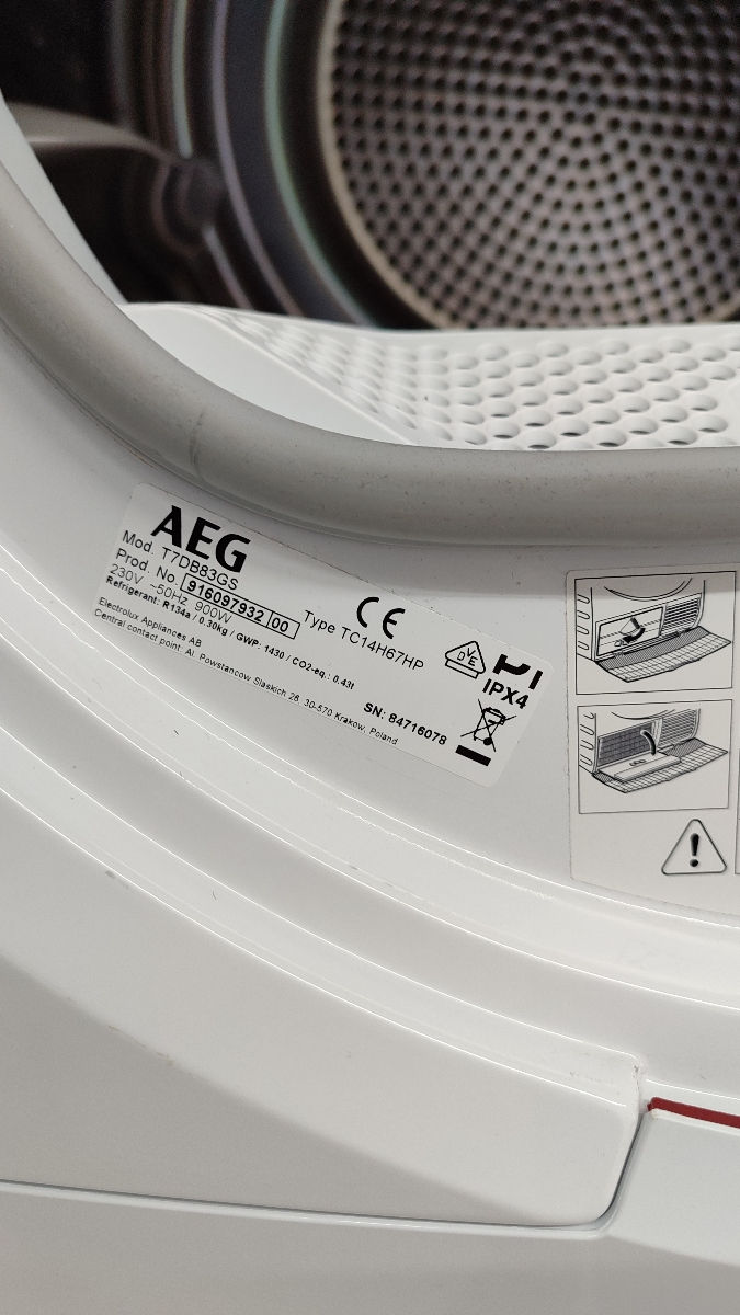 Сушильная машина AEG 8000 series фото 7