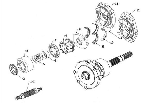 Piese hidraulice Pompe Ghidromotor foto 3