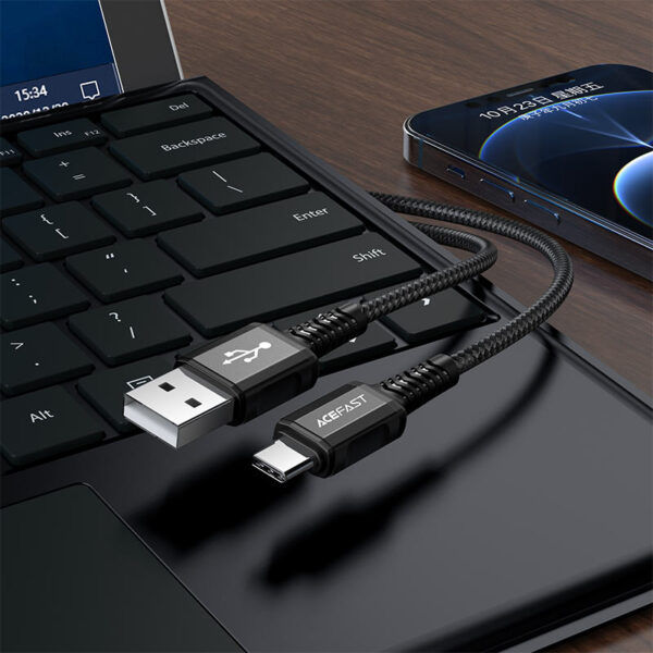 Acefast C1-04 Cablu De Date De Încărcare Din Aliaj De Aluminiu Usb-a La Usb-c foto 4