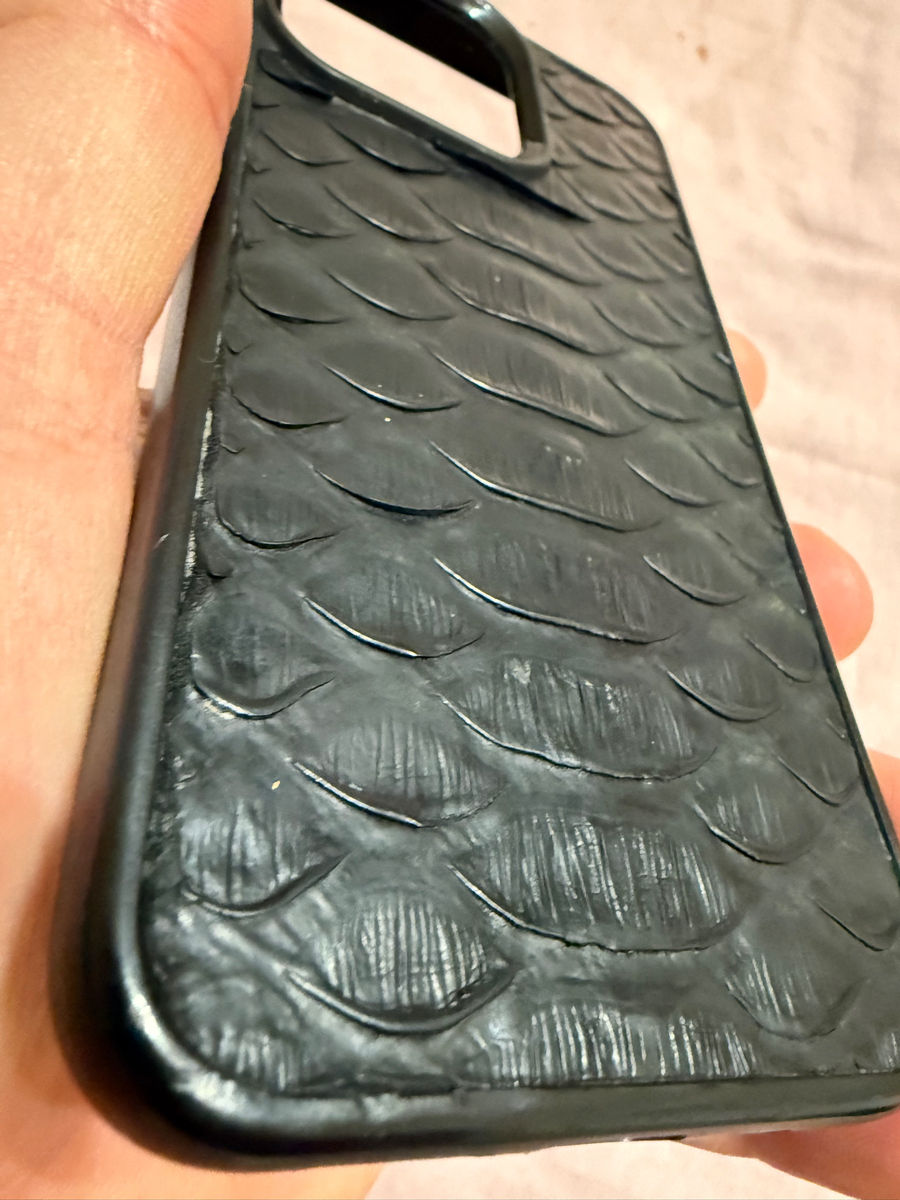 Husa piele naturala iphone 13 pro foto 5