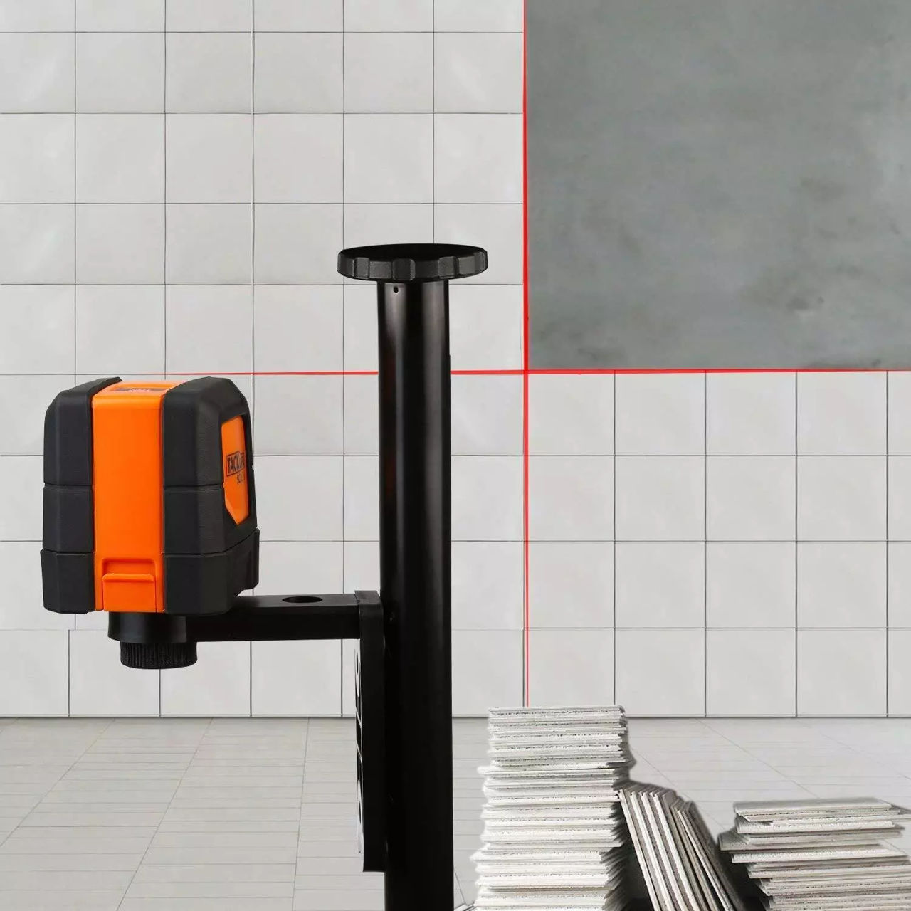 TackLife SC-L01 Red Cross Line Laser, Bracket for Tripod & Case foto 1
