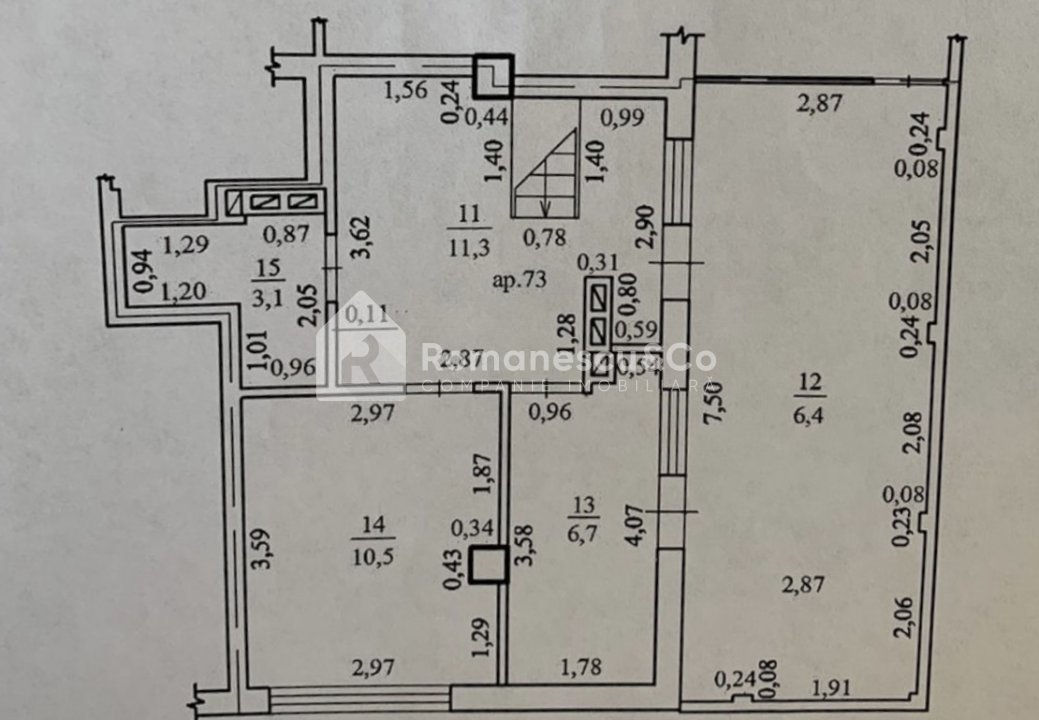 Apartament cu 3 camere,  Buiucani,  Chișinău,  Chișinău mun. foto 15