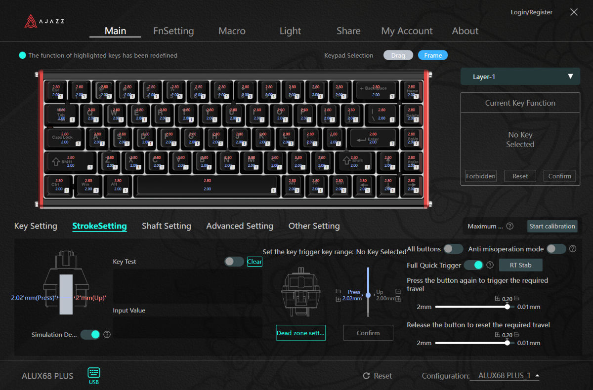 [NOU] Ajazz Alux68 Plus/Max (RGB, eSports, Magnetic Switches, Aluminiu) foto 19