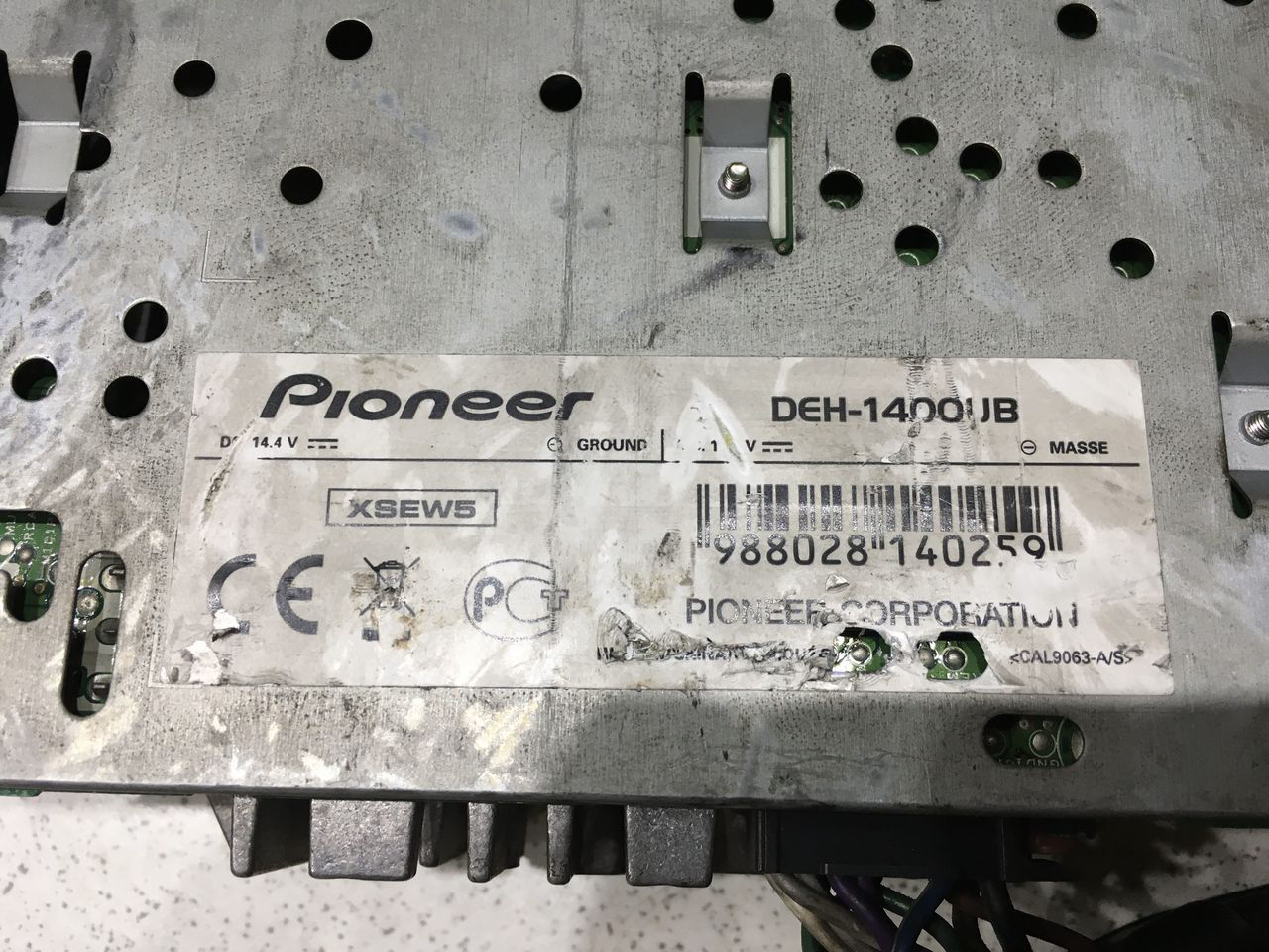 Pioneer DEH-1400UB, RDS, CD-WMA/MP3, USB, AUX, 50W x 4, Original 100%!