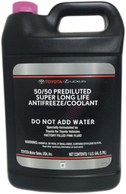 Antifreeze Toyota оригинал розовый 4L SLLC Super long life coolant foto 0