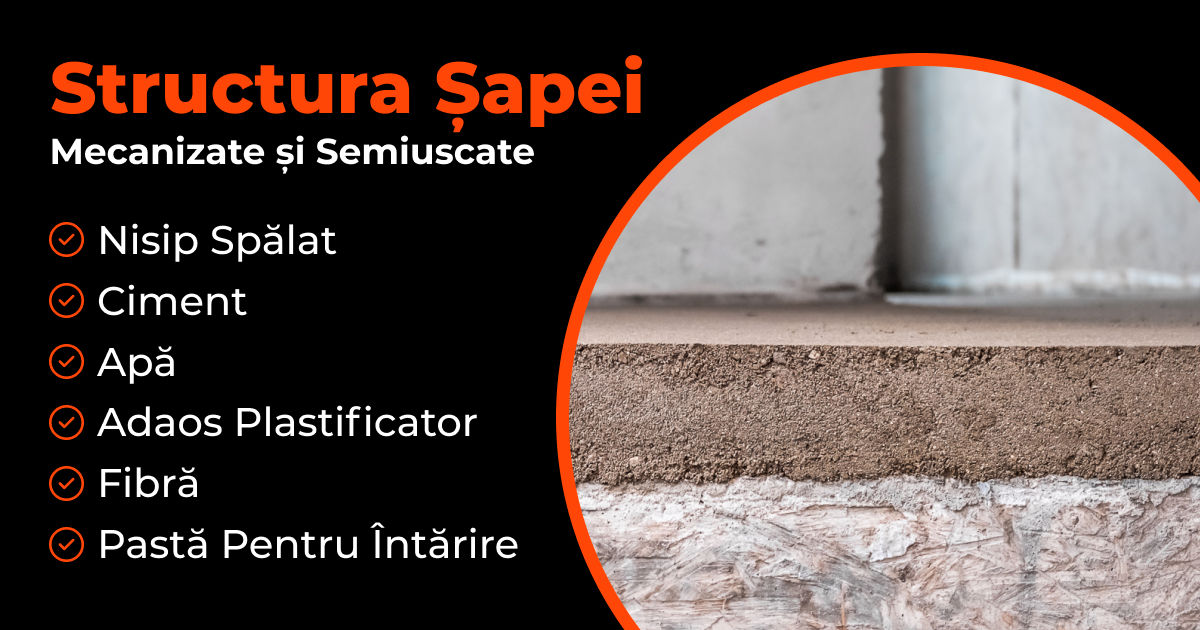 Șape semiuscate mecanizate rapid cu utilaj profesionist foto 4