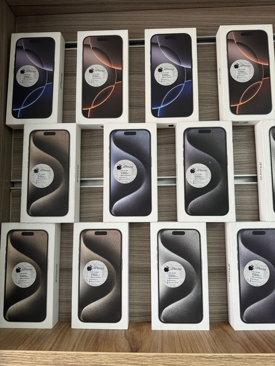 iPhone 15 ProMax 256Gb Magazin Garanție 24Luni (256GB/512GB/1TB) DisponibileToate Culorile. foto 0