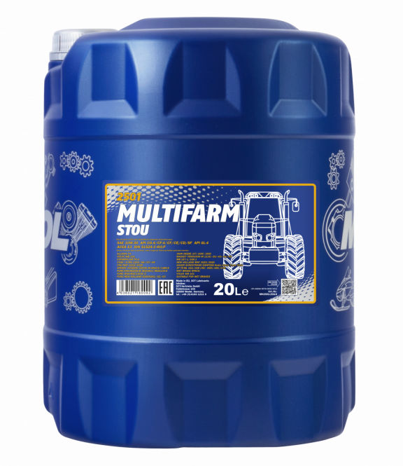 Ulei motor-transmisie MANNOL 2501 Multifarm STOU 10W-30 20L foto 0