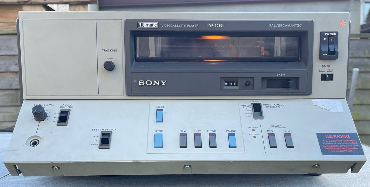 Sony U-matic VO-5850P/VP-5030/VO-5630/UVW- 1600P foto 3