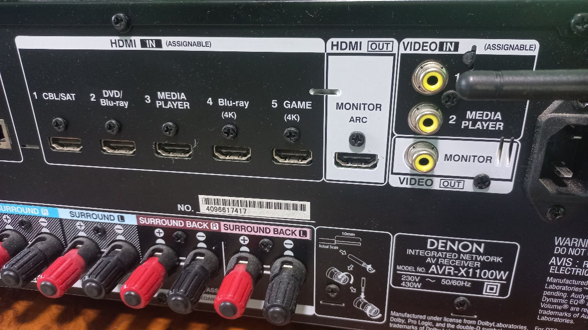 
 Denon AVR-X1100W фото 4