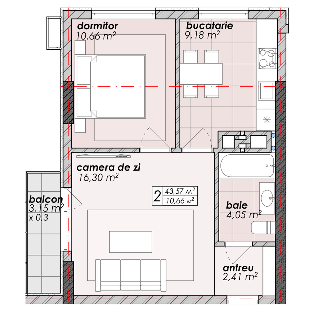 Apartament cu 2 camere,  Râșcani,  Chișinău mun. foto 4