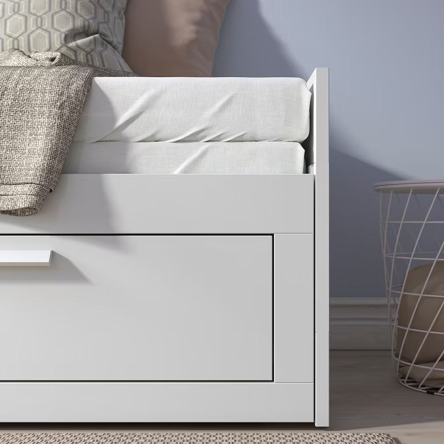 Pat cu 2 sertare IKEA Brimnes 80x200 foto 5