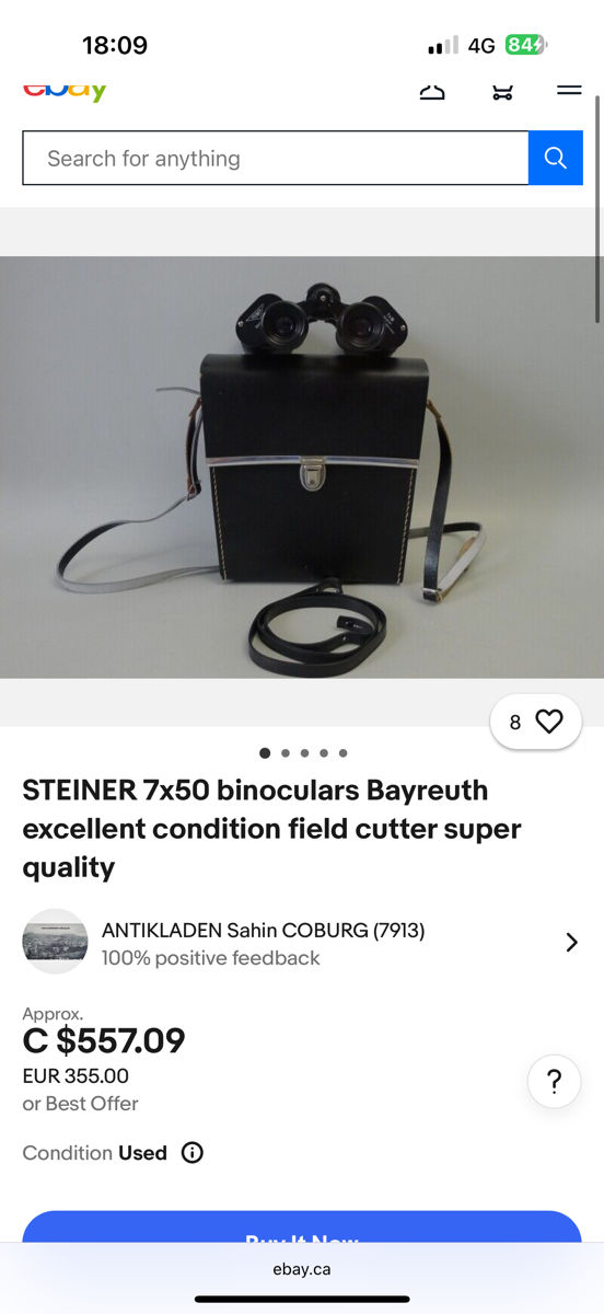 Steiner Bayreuth 7x50 nachtglas foto 4