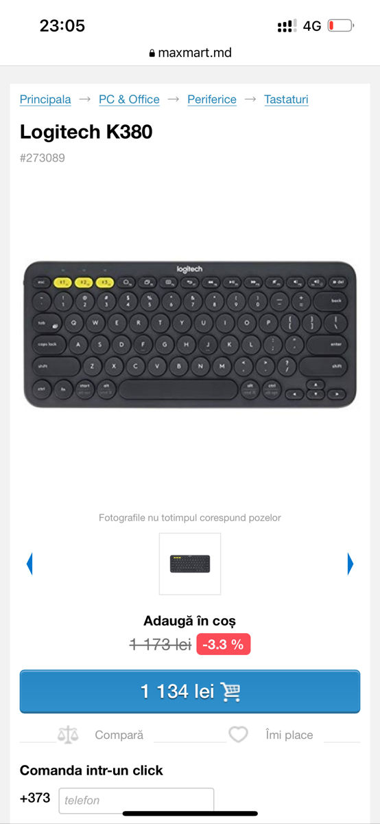 Logitech K380 tastatura noua foto 4