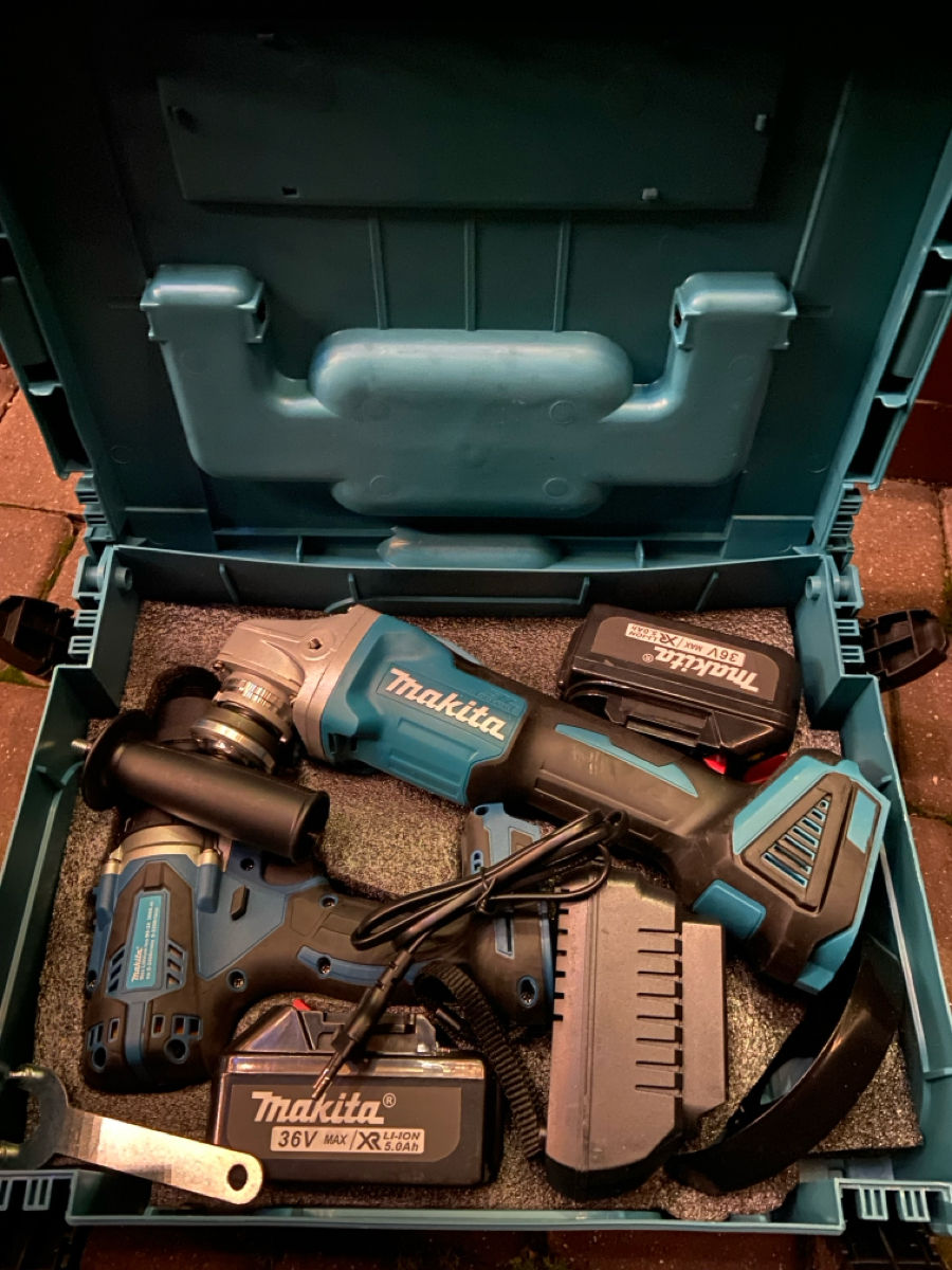 Болгарка + шуруповерт Makita foto 1