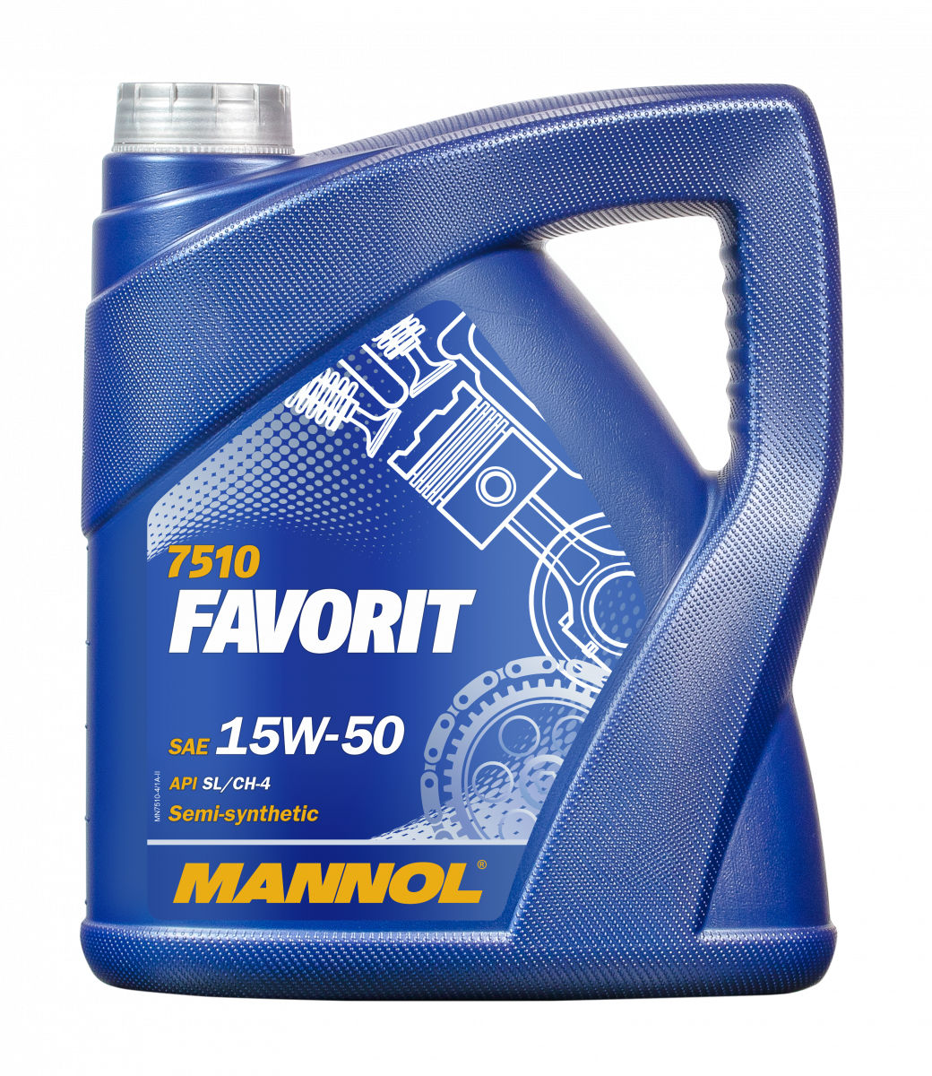 Ulei pentru motor  MANNOL 7510-5 Favorit 15W-50 5L foto 0