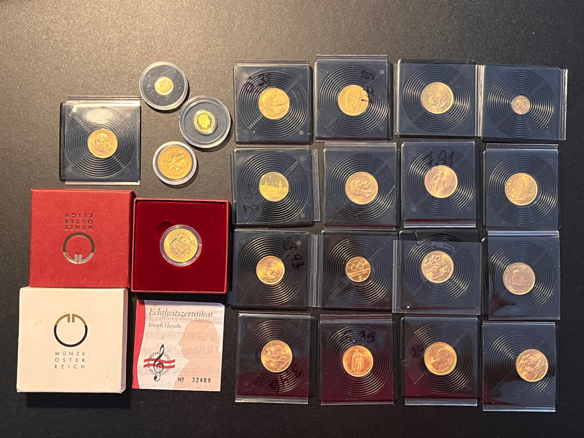 Серебряные и золотые монеты 999 1OZ унция серебра Слитки Инвестиция Silver Gold Oro Aur Monede фото 8