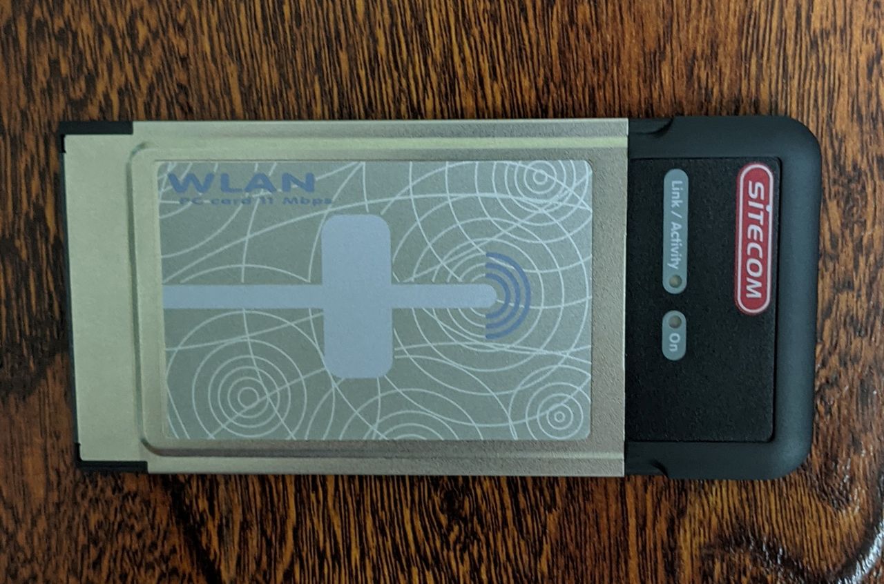 Sitecom wl 011 802 11b wireless network pc card
