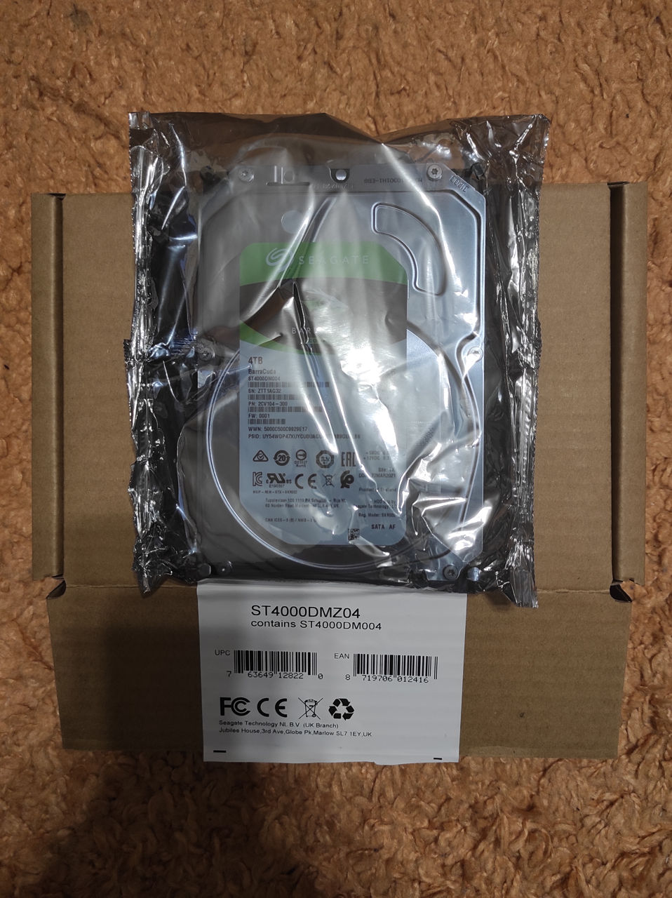 4TB - новый, запечатанный. 1TB-2TB б/у, состояние супер. Всё с гарантией