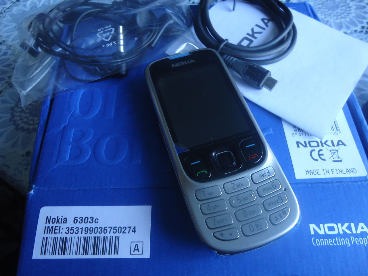 Nokia 6303c/Новая/ Серебро+рус.кнопки