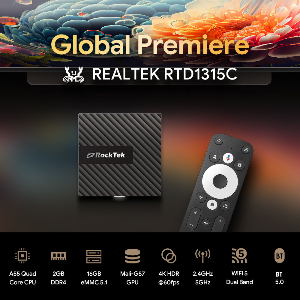 RockTek GB1    TV box / Медиаплеер Android, тв бокс Smart тв приставка фото 1