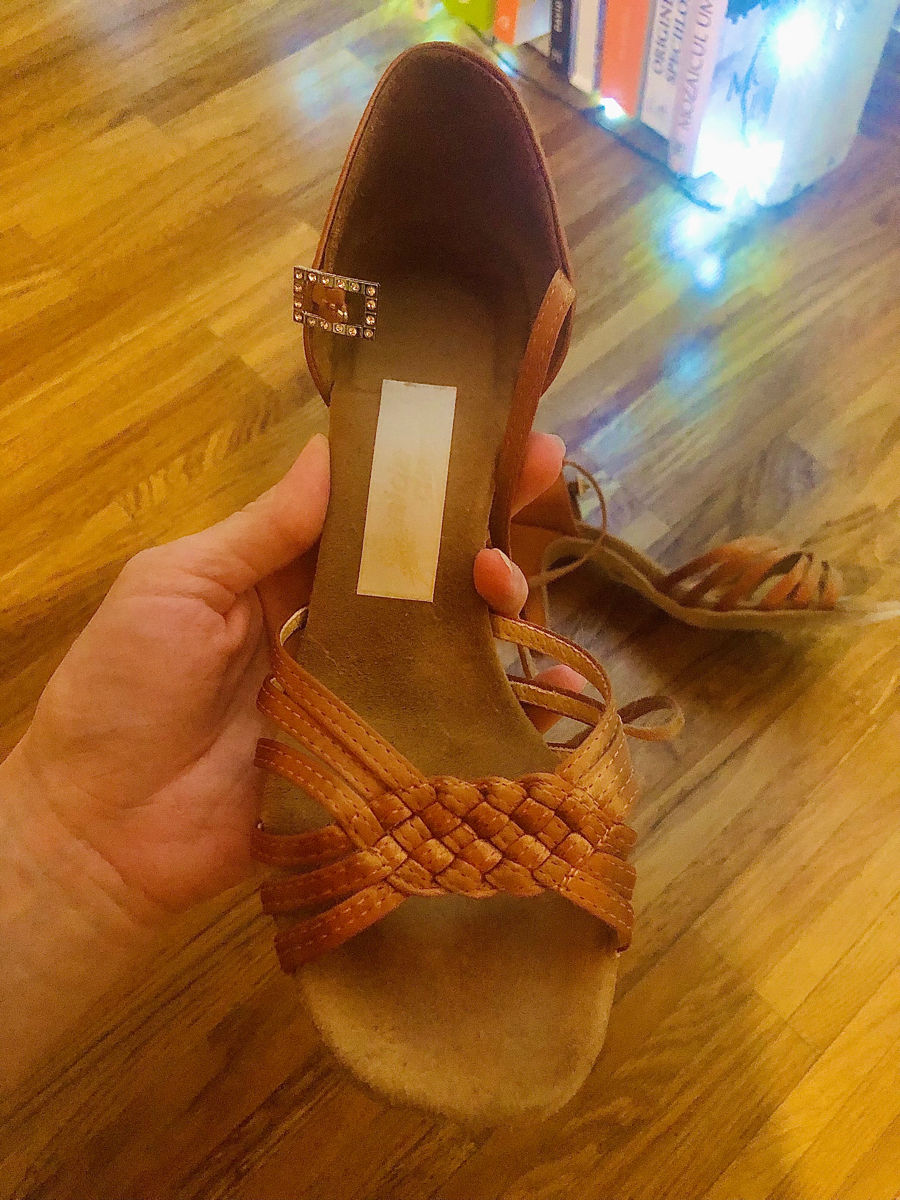 Pantofi de dans sportiv. Piele naturală foto 0
