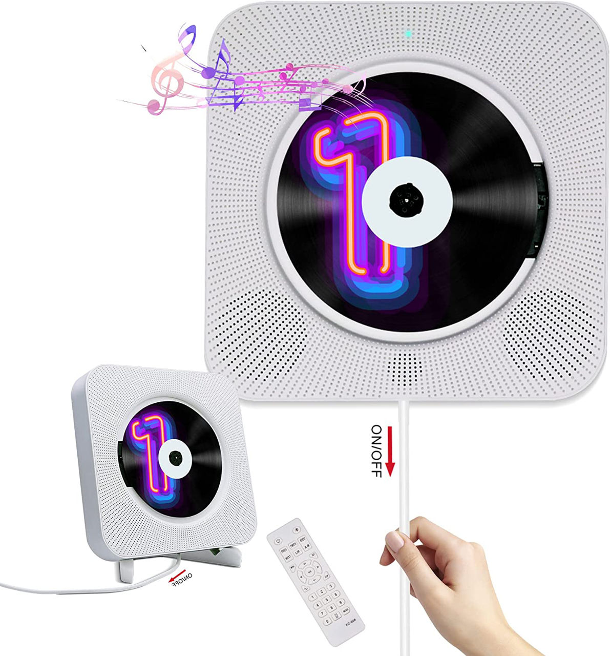 Bluetooth Speaker + FM Radio + CD Player foto 0