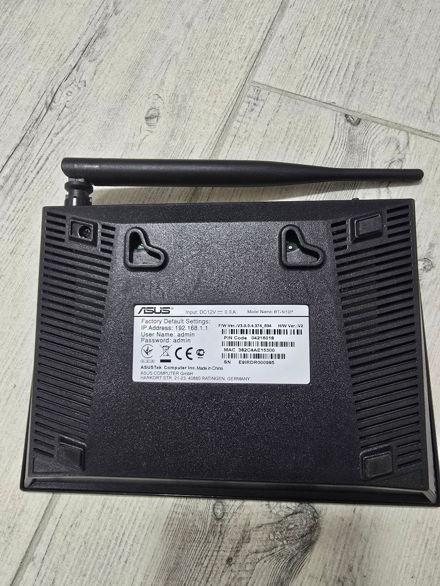 Продаю Wi-Fi роутер asus RT-N10P foto 1