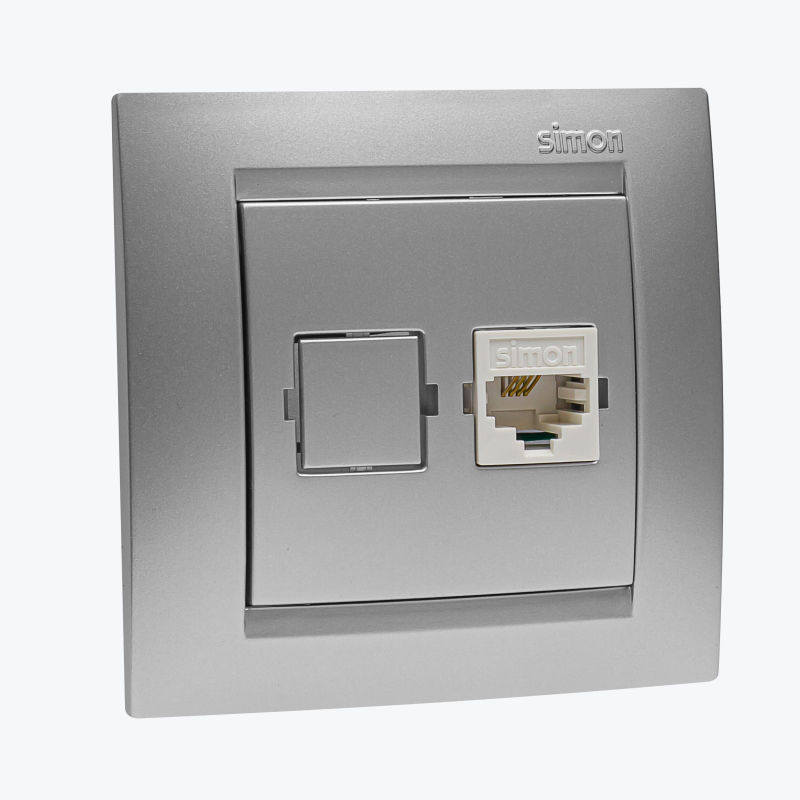 Prize si intrerupatoare Simon Electric aluminiu în Moldova, panlight, prize intrerupatoare Grafit foto 12