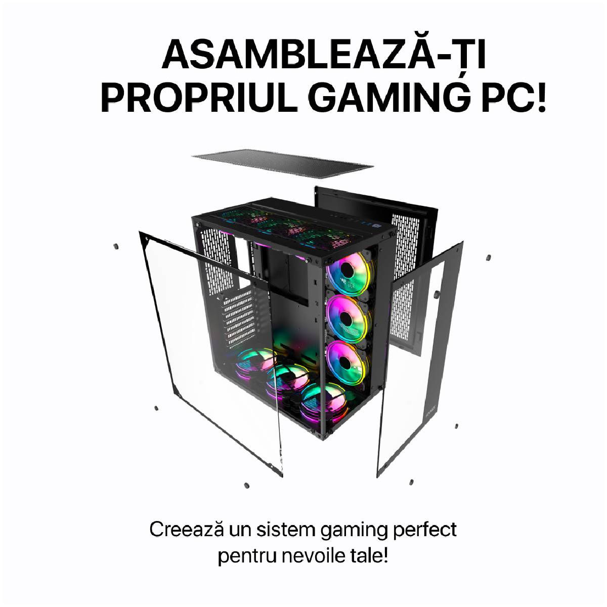 Calculator Gaming Unity X13 (Ryzen 5 7500F / RTX5060Ti / 16GB DDR5 / 1TB SSD) Nou! Garanţie 2 ani! foto 8