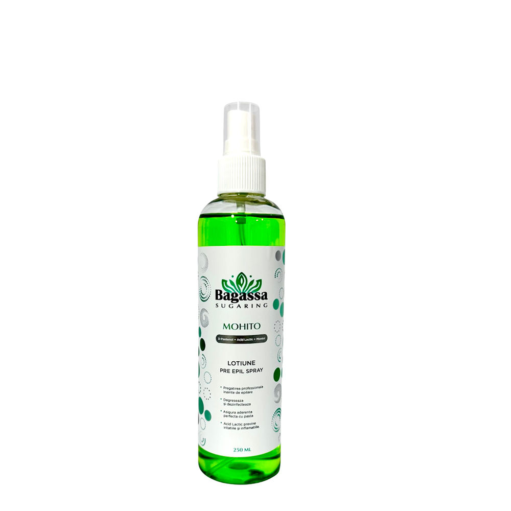 Solutie spray inainte de epilare Bagassa Mohito 250 ml foto 2