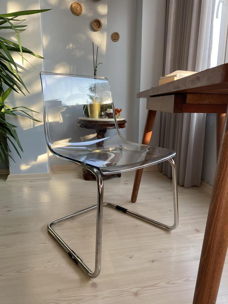 Scaun transparent modern Ikea Tobias foto 0