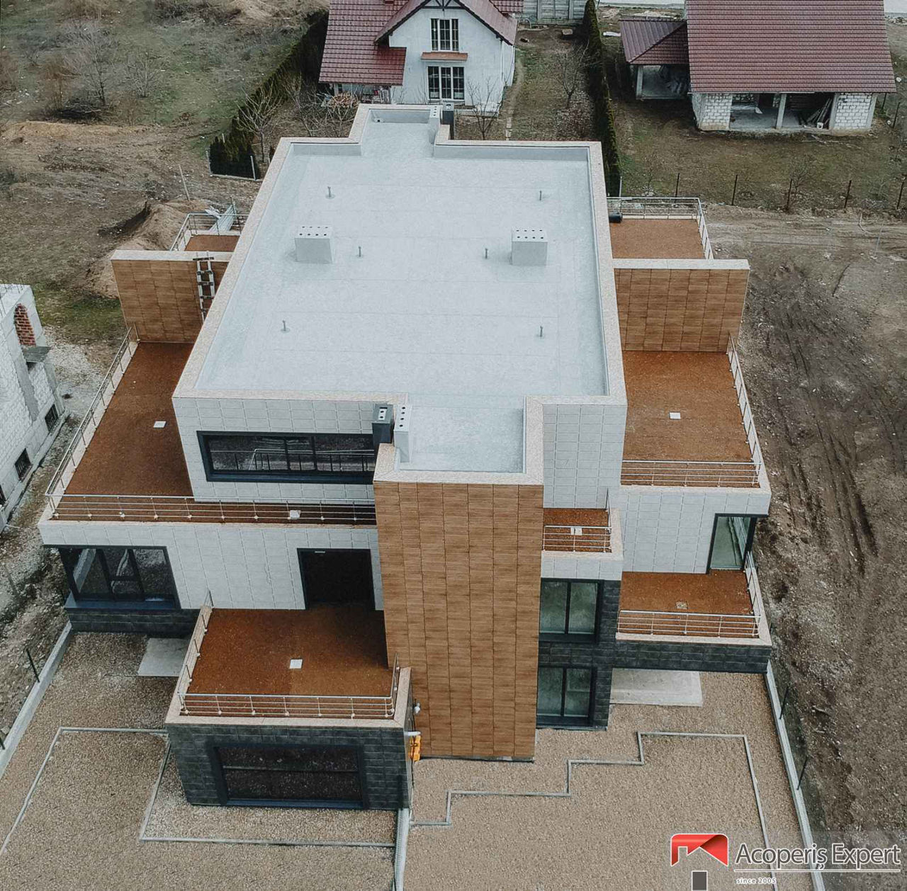 Construim acoperișuri Hi-Tech Hidroizolare acoperișuri plate, terase,- membrane PVC, TPO, Bauder foto 4
