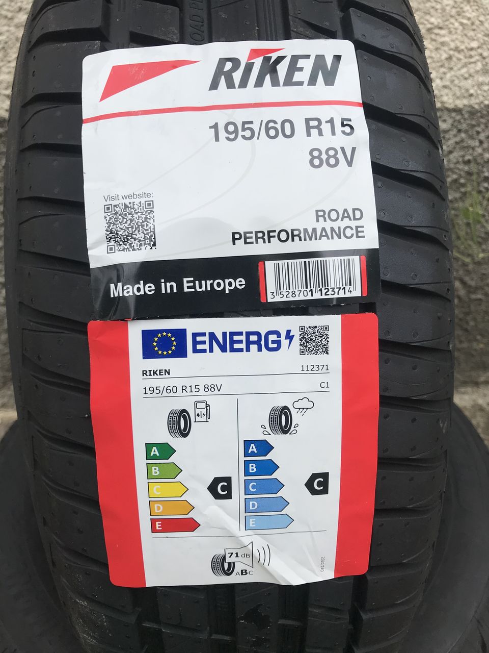 195/60 R15 Riken Road Performance (Michelin Group)/ Доставка, livrare toata Moldova foto 1