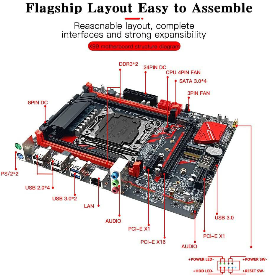 Gaming Machinist X99 LGA 2011-V3 foto 1