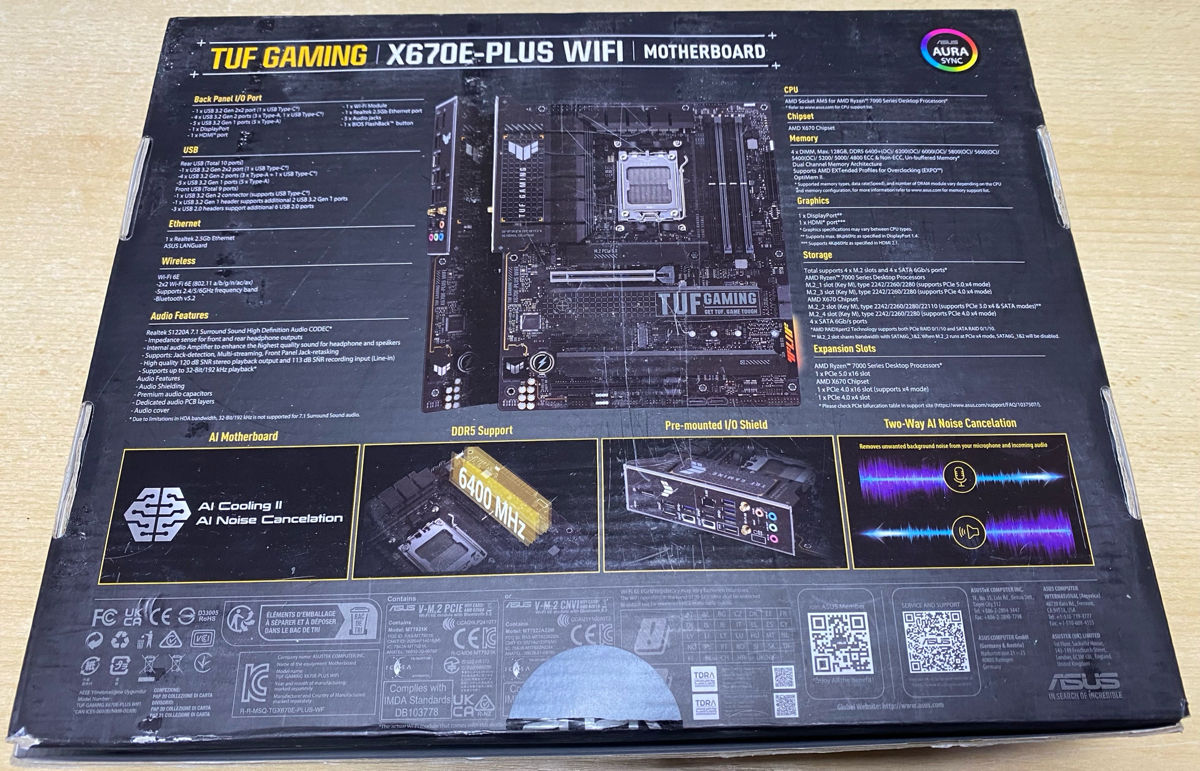 Asus TUF GAMING X670E-PLUS WIFI ATX / AMD X670E,AM5,WiFi 6E,Garantie фото 3