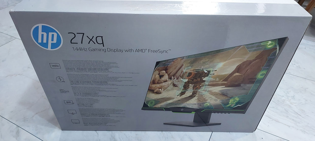 Игровой Монитор HP 27xq 2K, QHD (2560x1440) 27inch, 144Hz,  AMD Freesync Premium,Время отклика 1ms фото 5