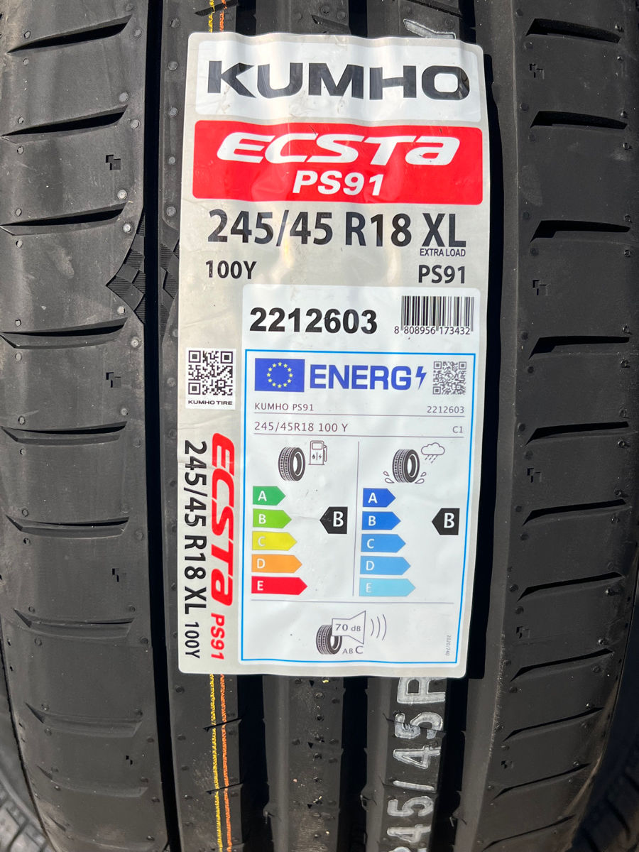 245/45 R18 Kumho Ecsta PS91/ Доставка, livrare toata Moldova 2024 foto 1