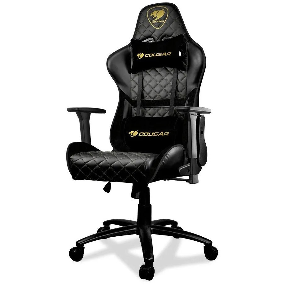Gaming Chair Cougar Armor One Royal Black/Gold, User Max Load Up To 120Kg / Height 145-180Cm foto 2