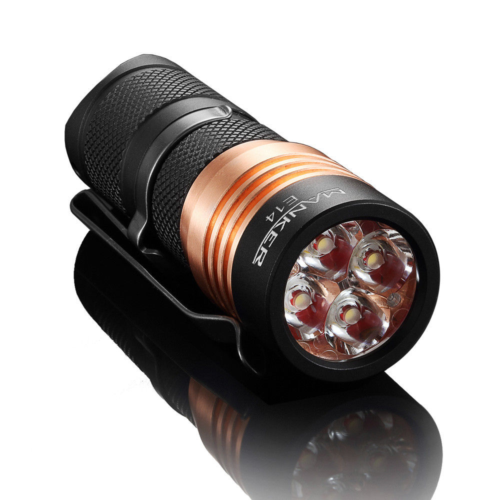 Manker E14, 4x Nichia 219B LED (CRI>90) - 35 eur foto 3