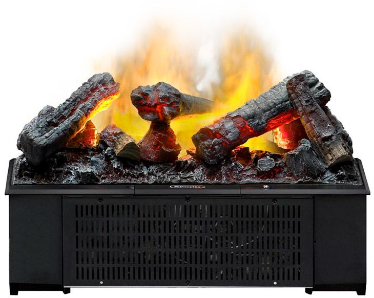 Электрокамины Dimplex с реалистичным пламенем и дымом.