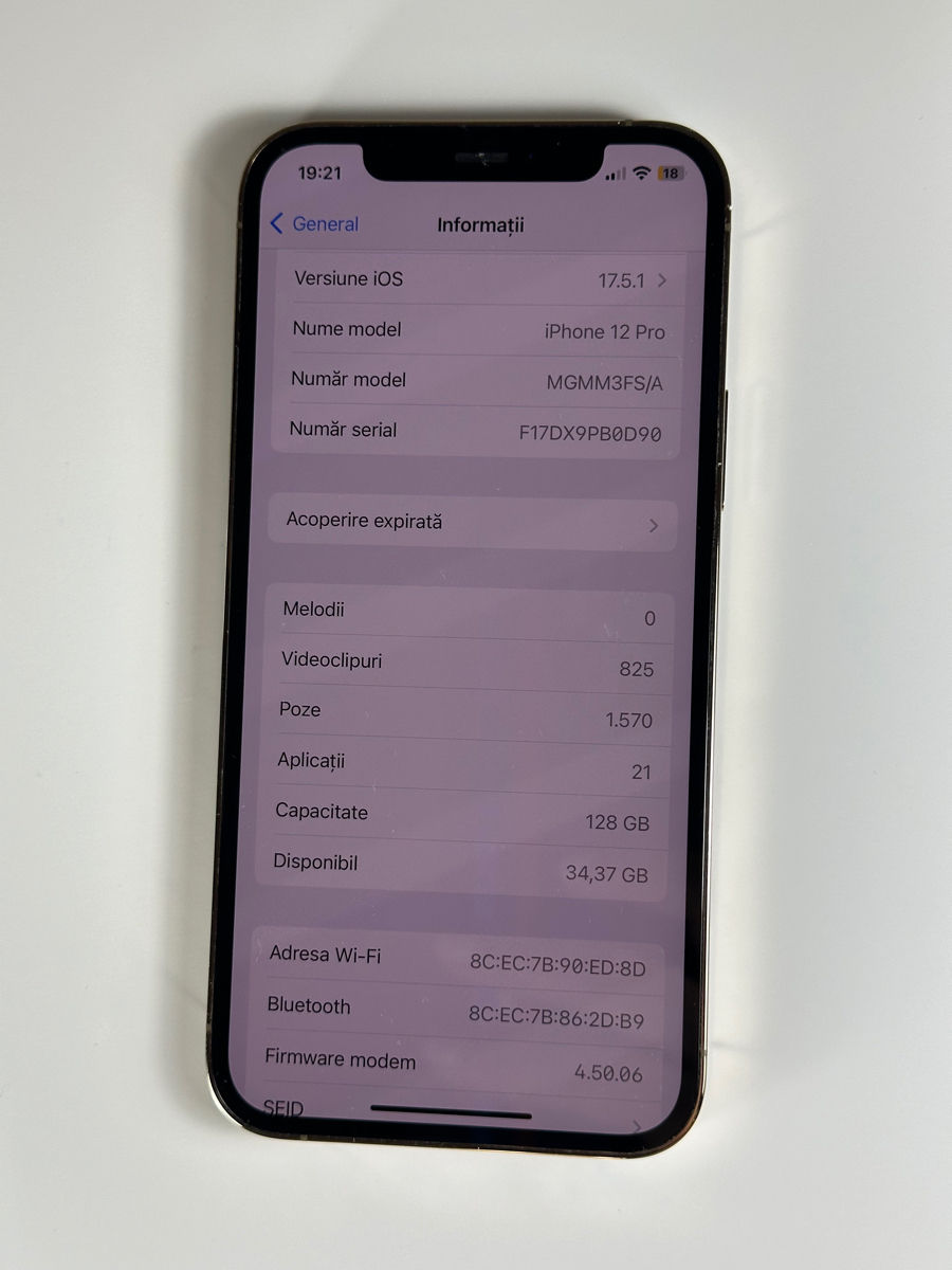 Iphone 12pro 128gb gold nu a fost recondiționat foto 7