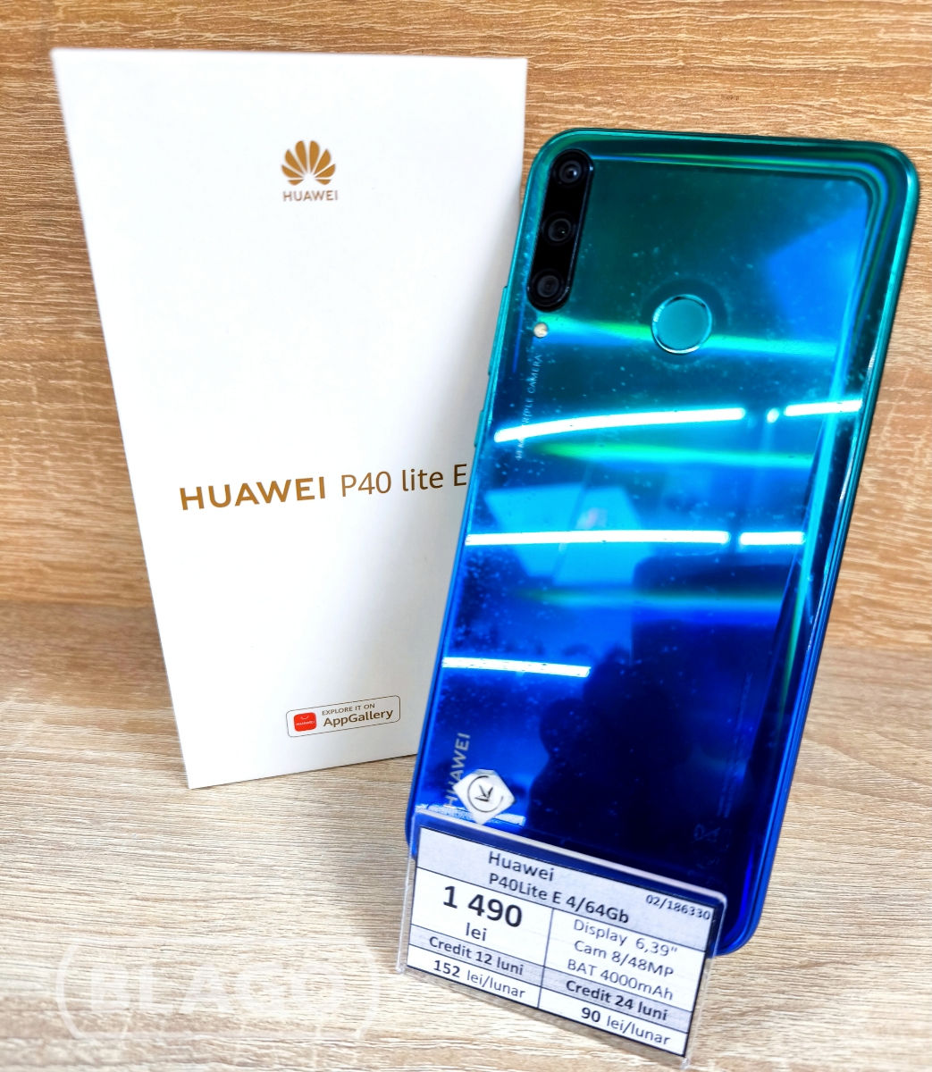 Huawei P40 Lite E 4/64Gb, 1490 lei