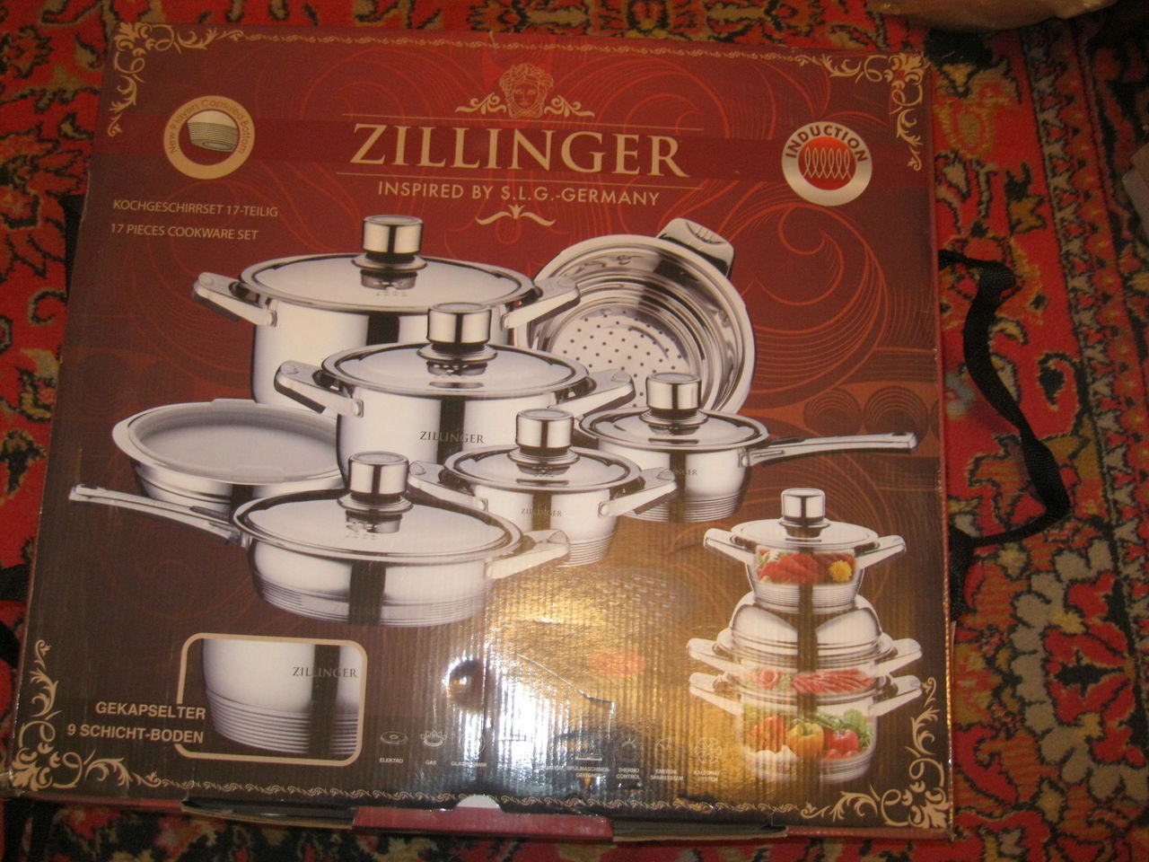 Набор кастрюль из нержавейки фирмы Zilinger. (Германия).