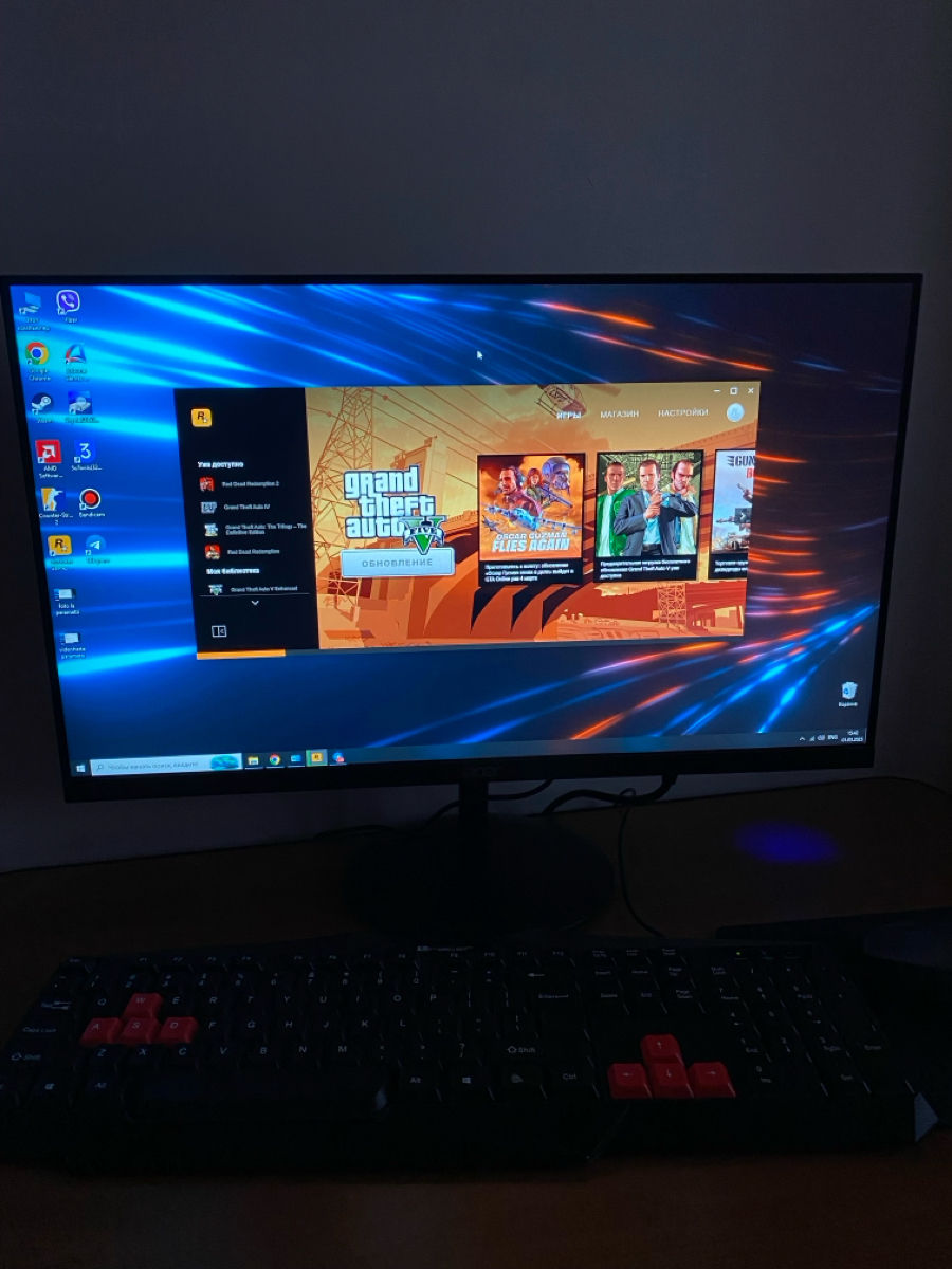 Gaming PC + Monitor / I5 4670K / 16GB RAM / RX 580 8GB / 105Hz foto 0