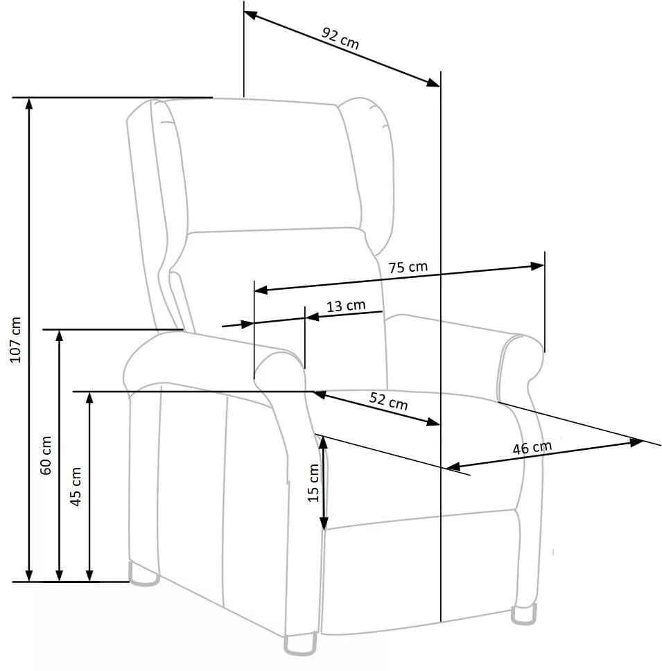 Fotoliu-recliner moale de calitate premium foto 9