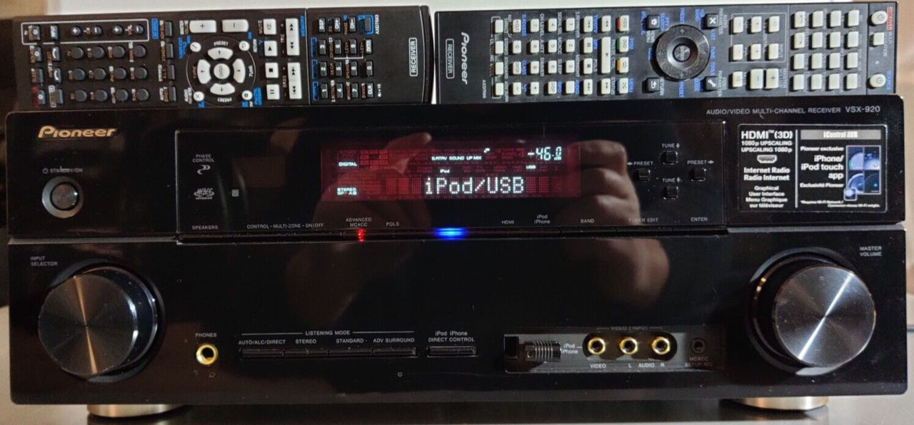Quality Receiver Pioneer VSX-920 7x140 watt, hdmi, usb/iPod, internet radio, pure direct, zone 2 foto 2